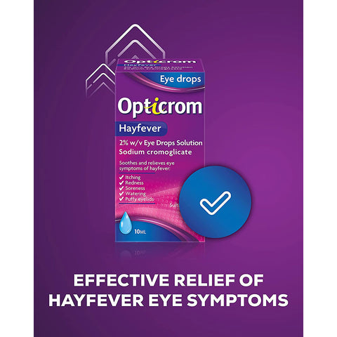 Opticrom 10ml Hayfever eye drops