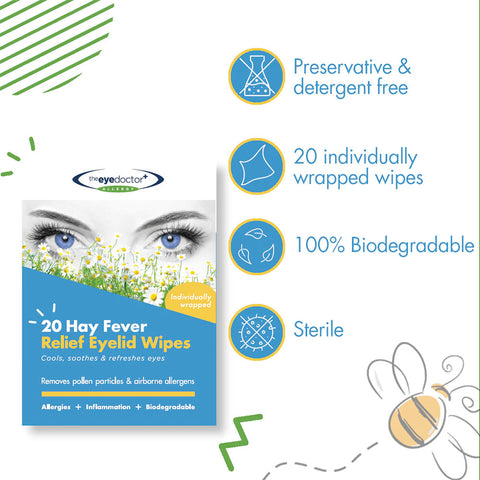 Eye Doctor Allergy Biodegradable hayfever wipes