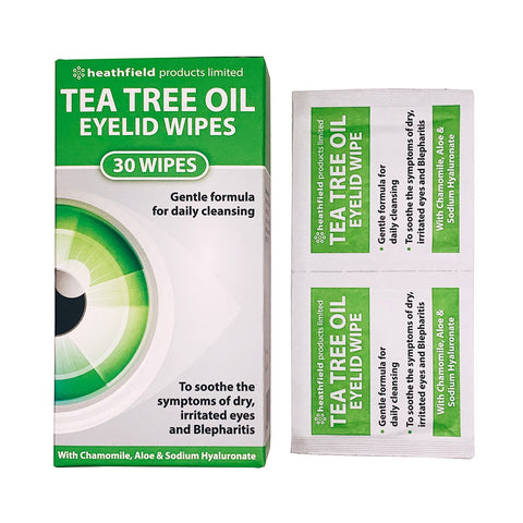 Heathfield Tea Tree Oil (TTO) Eyelid wipes