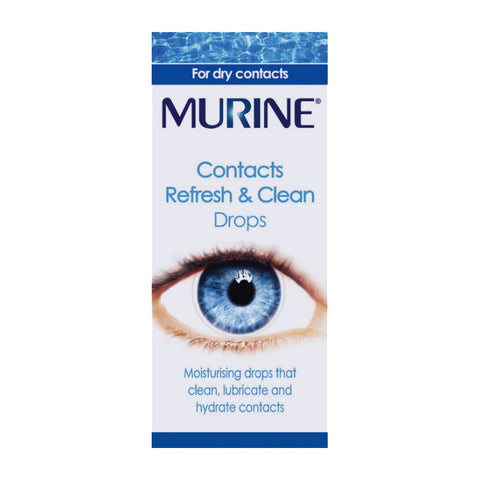 Murine Contacts Refresh & Clean eye drops