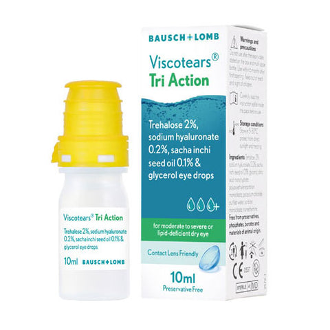 Viscotears Tri Action eye drops