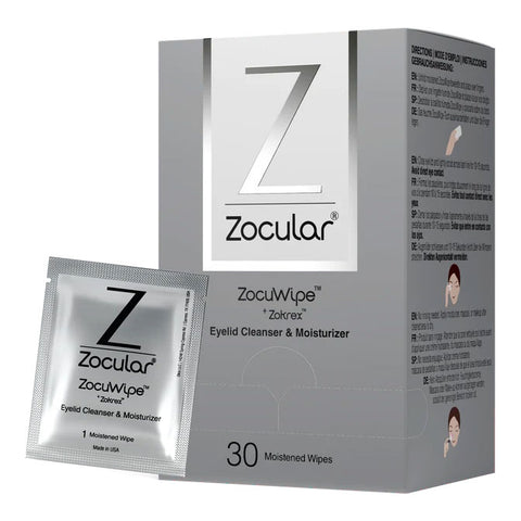 Zocular ZocuWIPE eyelid cleansing wipe